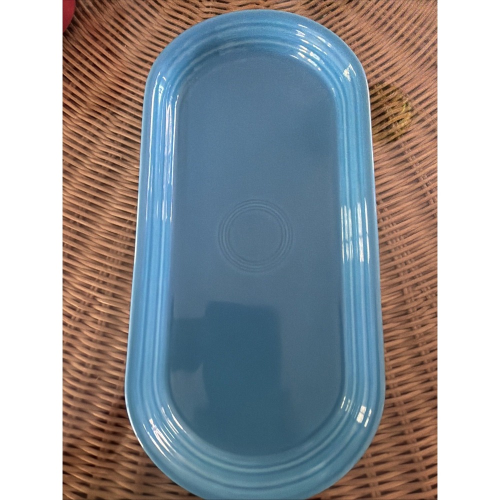 NEW Fiesta Peacock Bread Tray Oblong Serving Platter 11 7/8" RETIRED NOS
